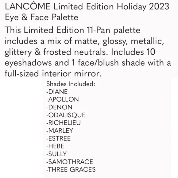 LANCOME Holiday Eye and Face Palette Limited Edition New in box - Picture 2 of 13